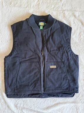 Cabela's Utility Canvas Quilted Vest Size XL